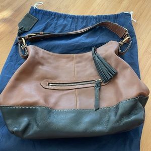 Dooney & Bourke Leather Shoulder Tote w/ Keychain
